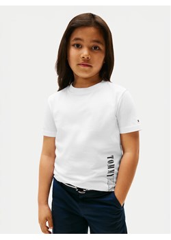 Tommy Hilfiger T-Shirt Graphic KB0KB09870 Biały Regular Fit ze sklepu MODIVO w kategorii Bluzki dziewczęce - zdjęcie 183985271