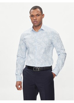 Calvin Klein Koszula Floral Print K10K112610 Błękitny Slim Fit ze sklepu MODIVO w kategorii Koszule męskie - zdjęcie 183985362