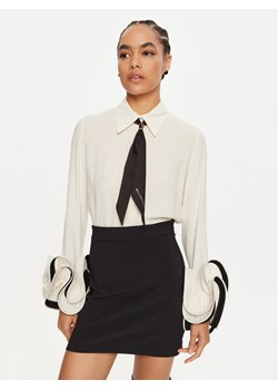 Elisabetta Franchi Koszula CA-T96-47E2 Écru Regular Fit ze sklepu MODIVO w kategorii Koszule damskie - zdjęcie 183985430