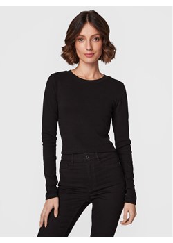 Gina Tricot Bluzka Matilda 17618 Czarny Slim Fit ze sklepu MODIVO w kategorii Bluzki damskie - zdjęcie 183985474