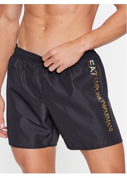 EA7 Emporio Armani Szorty kąpielowe 902035 CC720 00120 Czarny Regular Fit ze sklepu MODIVO w kategorii Kąpielówki - zdjęcie 183985561