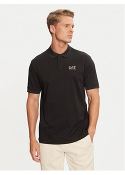 EA7 Emporio Armani Polo 6DPF09 PJOLZ 0200 Czarny Regular Fit ze sklepu MODIVO w kategorii T-shirty męskie - zdjęcie 183985644