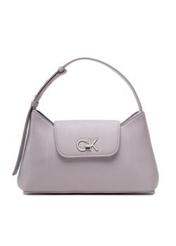 Calvin Klein Torebka Re-Lock Shoulder Bag Md K60K610769 Fioletowy ze sklepu MODIVO w kategorii Listonoszki - zdjęcie 183985722