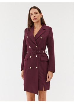 Maryley Sukienka codzienna 23IB372/41GI Bordowy Regular Fit ze sklepu MODIVO w kategorii Sukienki - zdjęcie 183985854