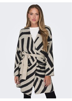 ONLY Kardigan 15302358 Beżowy Regular Fit ze sklepu MODIVO w kategorii Swetry damskie - zdjęcie 183985860