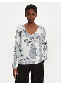 Desigual Sweter Kawartha Lakes 24WWJF61 Écru Regular Fit ze sklepu MODIVO w kategorii Swetry damskie - zdjęcie 183985883