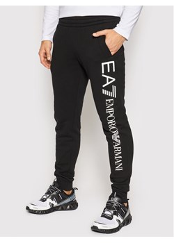 EA7 Emporio Armani Spodnie dresowe 8NPPB5 PJ07Z 0203 Czarny Regular Fit ze sklepu MODIVO w kategorii Spodnie męskie - zdjęcie 183985902