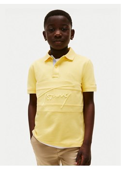 Tommy Hilfiger Polo Flag KB0KB09714 Żółty Regular Fit ze sklepu MODIVO w kategorii T-shirty chłopięce - zdjęcie 183985961
