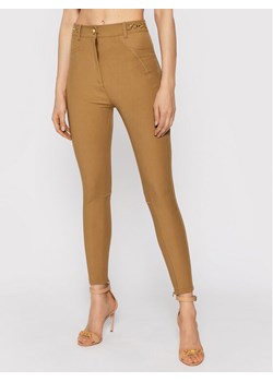 Elisabetta Franchi Spodnie materiałowe PA-011-16E2-V360 Brązowy Slim Fit ze sklepu MODIVO w kategorii Spodnie damskie - zdjęcie 183985982