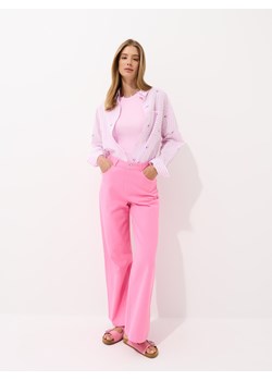 Mohito - Jeansy wide leg - różowy ze sklepu Mohito w kategorii Jeansy damskie - zdjęcie 183991763