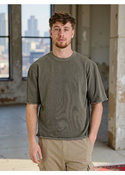 Sinsay - Bluza z krótkim rękawem - zielony ze sklepu Sinsay w kategorii Bluzy męskie - zdjęcie 183992710