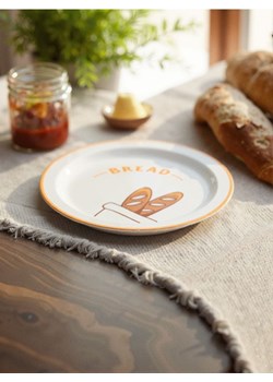 Sinsay - Talerz ceramiczny z nadrukiem - beżowy ze sklepu Sinsay w kategorii Talerze - zdjęcie 183992714