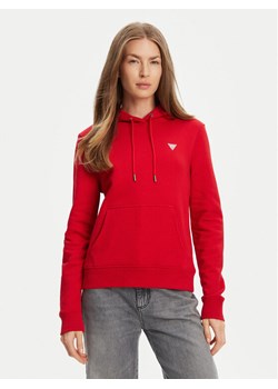 Guess Bluza W4YQ04 KC811 Czerwony Regular Fit ze sklepu MODIVO w kategorii Bluzy damskie - zdjęcie 183992860