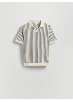 Reserved - Koszulka polo comfort w paski - granatowy ze sklepu Reserved w kategorii T-shirty męskie - zdjęcie 183993554