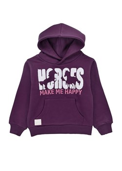 Bondi Bluza &quot;Horses&quot; w kolorze fioletowym ze sklepu Limango Polska w kategorii Bluzy dziewczęce - zdjęcie 183994270
