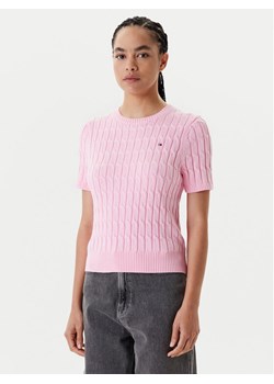 Tommy Hilfiger Sweter WW0WW45656 Różowy Regular Fit ze sklepu MODIVO w kategorii Swetry damskie - zdjęcie 183995854