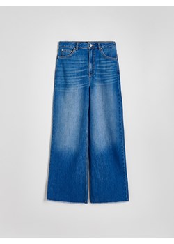 Reserved - Jeansy wide leg - niebieski ze sklepu Reserved w kategorii Jeansy damskie - zdjęcie 183996592