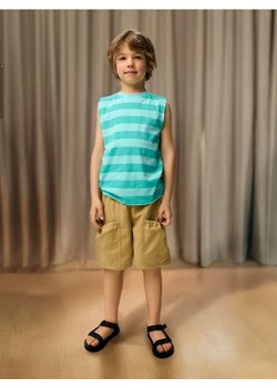 Sinsay - Koszulka w paski bez rękawów - turkusowy ze sklepu Sinsay w kategorii T-shirty chłopięce - zdjęcie 183998100