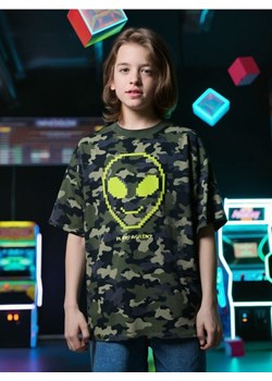 Sinsay - Koszulka moro z nadrukiem - wielobarwny ze sklepu Sinsay w kategorii T-shirty chłopięce - zdjęcie 183998112