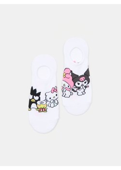 Sinsay - Skarpety stopki 2 pack - biały ze sklepu Sinsay w kategorii Skarpetki damskie - zdjęcie 183998171