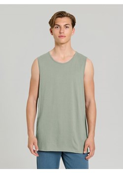Sinsay - Bawełniany tank top basic - zielony ze sklepu Sinsay w kategorii T-shirty męskie - zdjęcie 183998293