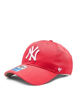 Czapka z daszkiem 47 Brand MLB New York Yankees Raised Basic '47 MVP B-RAC17CTP-BE Różowy ze sklepu eobuwie.pl w kategorii Czapki dziecięce - zdjęcie 183998400