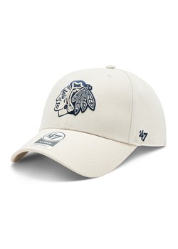 Czapka z daszkiem 47 Brand NHL Chicago Blackhawks '47 MVP SNAPBACK H-MVPSP04WBP-BN Écru ze sklepu eobuwie.pl w kategorii Czapki z daszkiem damskie - zdjęcie 183998430