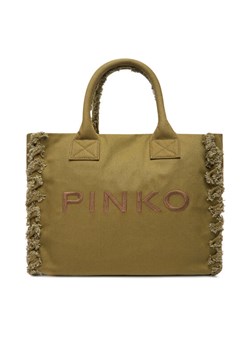Torba PINKO Beach Shopping PE 24 PLTT 100782 A1WQ Zielony ze sklepu eobuwie.pl w kategorii Torebki damskie - zdjęcie 183998464