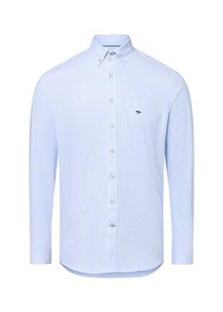 Fynch-Hatton Koszula męska Mężczyźni Regular Fit Bawełna jasnoniebieski w paski ze sklepu vangraaf w kategorii Koszule męskie - zdjęcie 184000274