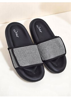Royalfashion Damskie klapki na płaskiej podeszwie Sparkle Step ze sklepu royalfashion.pl w kategorii Klapki damskie - zdjęcie 184000354