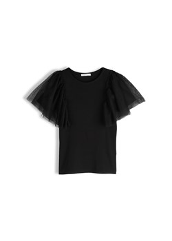 GATE T-shirt z siateczkowymi rękawami 34 ze sklepu gateshop w kategorii Bluzki damskie - zdjęcie 184000600