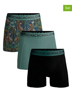 Muchachomalo Bokserki (3 pary) w kolorze czarno-zielonym ze sklepu Limango Polska w kategorii Majtki męskie - zdjęcie 184001644
