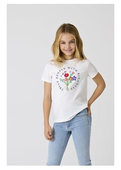 KIDS ONLY Koszulka &quot;Emma&quot; w kolorze białym ze wzorem ze sklepu Limango Polska w kategorii Bluzki dziewczęce - zdjęcie 184002363