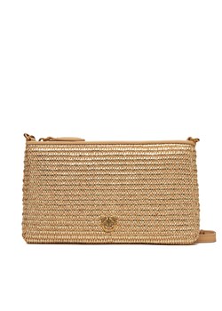 Torebka PINKO Flat Horizontal Mini PE 25 PCPL 104277 A2CE Złoty ze sklepu eobuwie.pl w kategorii Listonoszki - zdjęcie 184002442