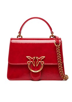Torebka PINKO Love One Top Handle Mini Light PE 25 PLTT 100071 A1UV Czerwony ze sklepu eobuwie.pl w kategorii Torebki damskie - zdjęcie 184002453