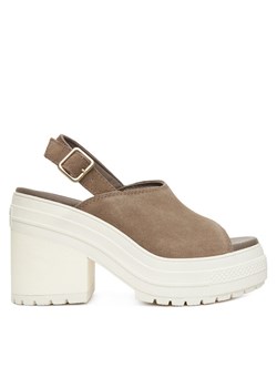 Sandały Converse Chuck 70 De Luxe Heel Mule A15071C Zielony ze sklepu eobuwie.pl w kategorii Sandały damskie - zdjęcie 184002470