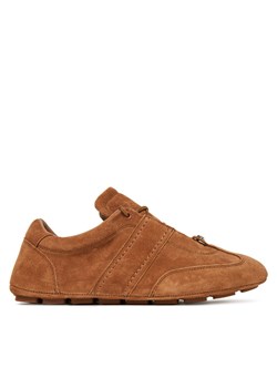 Sneakersy BOSS Roxanne 50547962 Brązowy ze sklepu eobuwie.pl w kategorii Buty sportowe damskie - zdjęcie 184002493