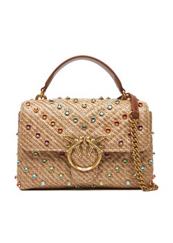 PINKO Torebka Love Lady Puff Mini Cl PE 25 PLTT 100044 A2CG Beżowy ze sklepu MODIVO w kategorii Torebki damskie - zdjęcie 184003161