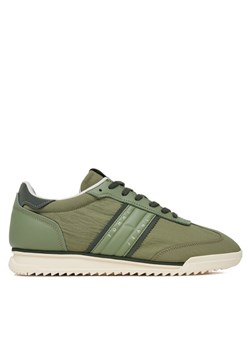 Tommy Hilfiger Sneakersy Tjm Runner Cleated Mix Mat. EM0EM01598 Zielony ze sklepu MODIVO w kategorii Buty sportowe męskie - zdjęcie 184003162