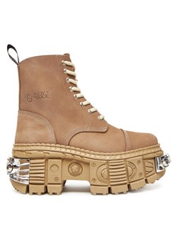 NEW ROCK Botki M-WALL083C-C18 Brązowy ze sklepu MODIVO w kategorii Botki - zdjęcie 184003163