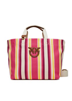PINKO Torebka Shopping Bag Medium PE 25 PLTT 104753 A2G5 Różowy ze sklepu MODIVO w kategorii Torby Shopper bag - zdjęcie 184003170