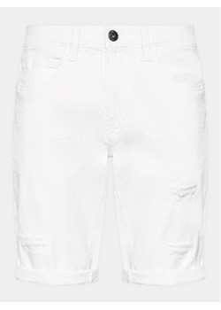 INDICODE Szorty jeansowe Kaden Holes 70-104 Biały Regular Fit ze sklepu MODIVO w kategorii Spodenki męskie - zdjęcie 184003213