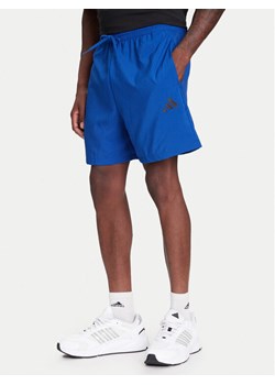 adidas Szorty sportowe Essentials Small Logo Chelsea JF1116 Niebieski Regular Fit ze sklepu MODIVO w kategorii Spodenki męskie - zdjęcie 184003260