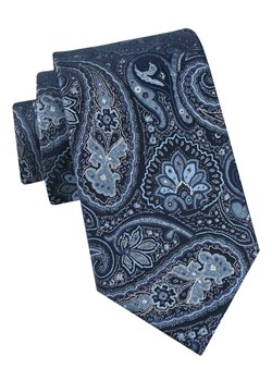 Klasyczny Krawat Męski - Chattier - Granat i Niebieski, Wzór Orientalny KRCH1473 ze sklepu JegoSzafa.pl w kategorii Krawaty - zdjęcie 184004301