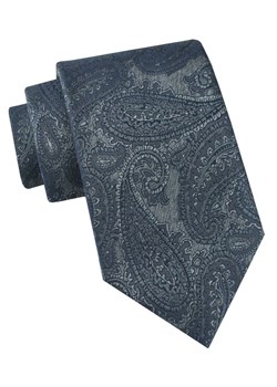 Klasyczny Krawat Męski - Chattier - Granat z Grafitem, Duże Paisley KRCH1450 ze sklepu JegoSzafa.pl w kategorii Krawaty - zdjęcie 184004303