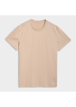 Męski t-shirt  z nadrukiem 4F 4FRSS25TTSHM2733 - beżowy ze sklepu Sportstylestory.com w kategorii T-shirty męskie - zdjęcie 184004640