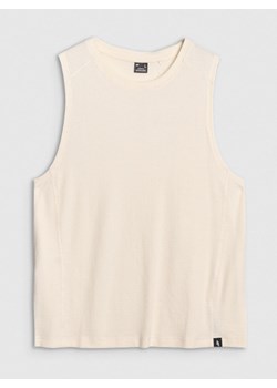 Męski tank top 4F 4FRSS25TSLEM223 - biały ze sklepu Sportstylestory.com w kategorii T-shirty męskie - zdjęcie 184004823