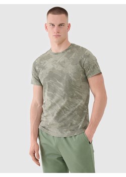 Męski t-shirt z nadrukiem 4F 4FWSS25TTSHM1960 - oliwkowy ze sklepu Sportstylestory.com w kategorii T-shirty męskie - zdjęcie 184004883