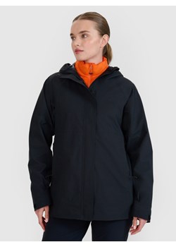 Damska kurtka trekkingowa 4F 4FWSS25TTJAF0751 - czarna ze sklepu Sportstylestory.com w kategorii Kurtki damskie - zdjęcie 184004990