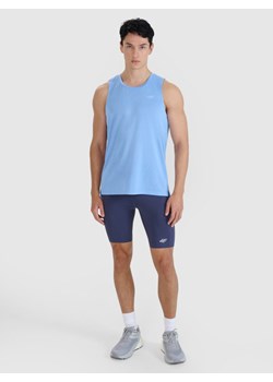 Męskie legginsy do biegania 4F 4FWSS25TFSTM025 - granatowe ze sklepu Sportstylestory.com w kategorii Spodnie męskie - zdjęcie 184005422
